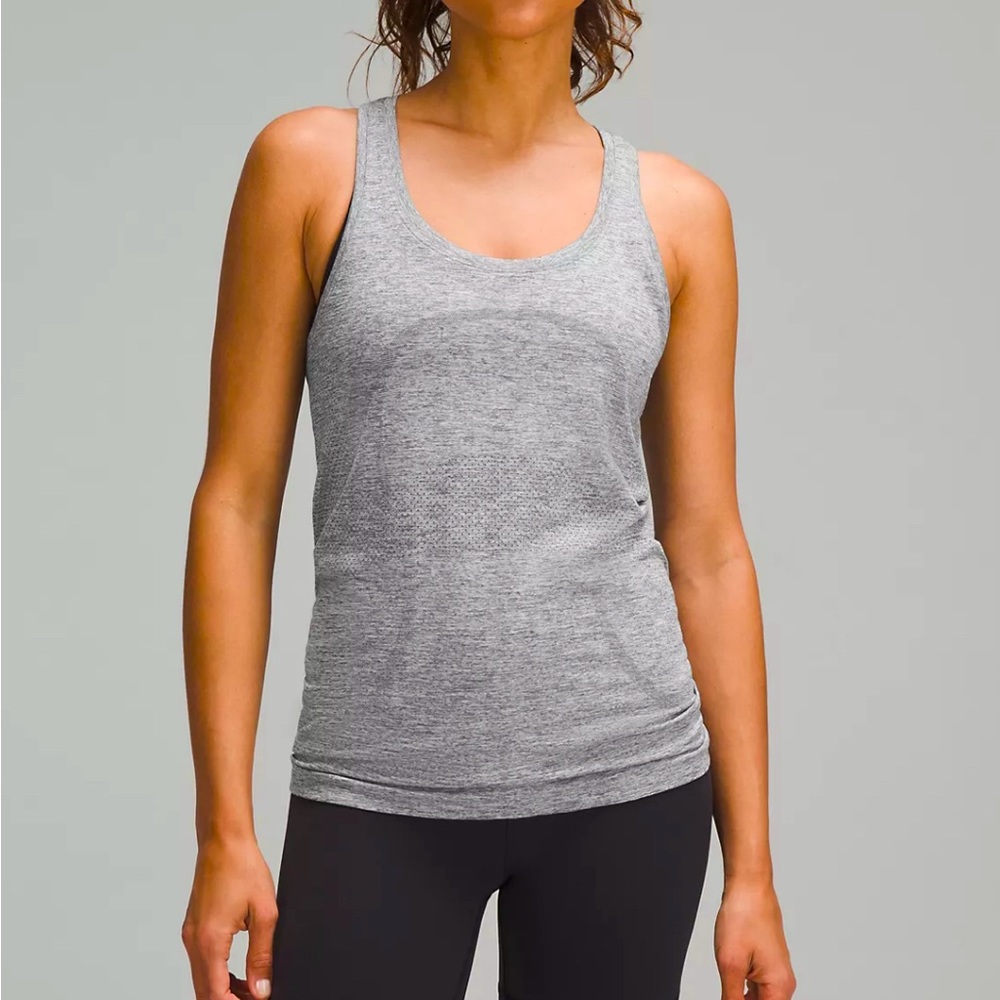 LuLuLemon Swiftly Tank dark grey size 6